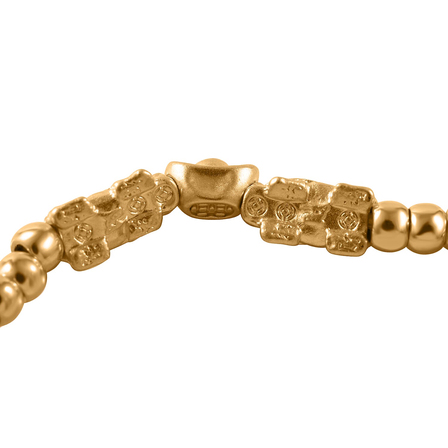 First Time Ever Pixiu Adjustable Bracelet in 24K Yellow Gold (Size - 7.5) 7805050 3