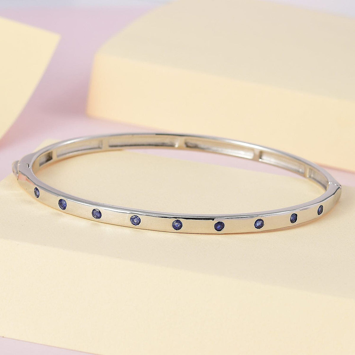 Blue Sapphire Bangle (Size - 7.5) 7485024 1