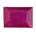 Fissure Filled Ruby Baguette 0.95 Ct.