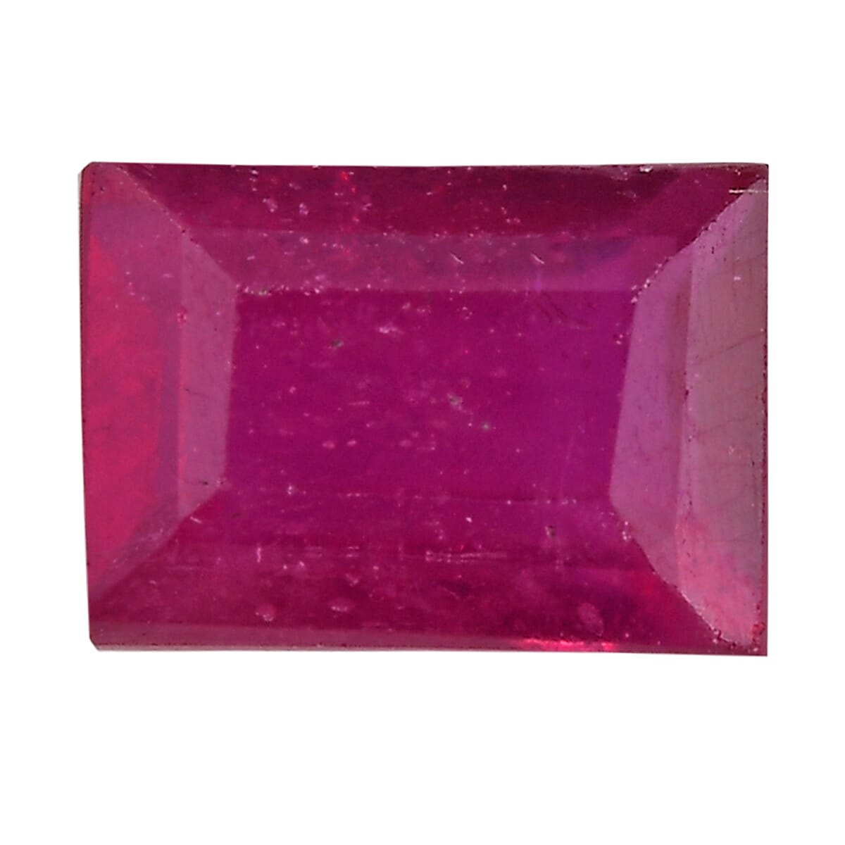 0.95 Ct. Fissure Filled Ruby Loose Gemstone in Baguette Shape 8062381 0