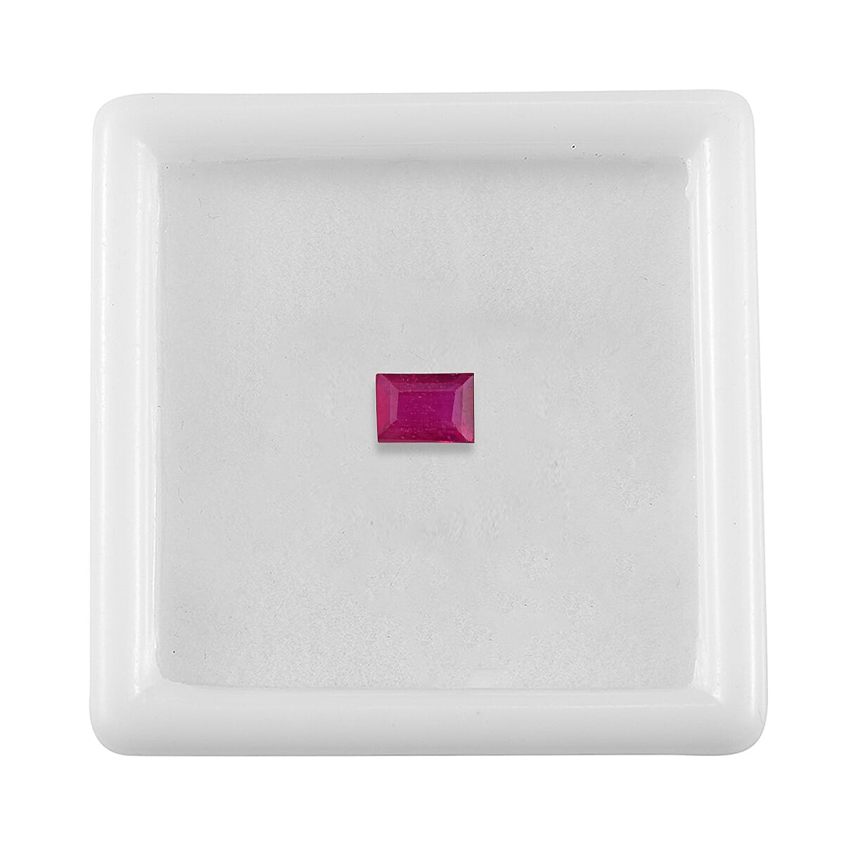 0.95 Ct. Fissure Filled Ruby Loose Gemstone in Baguette Shape 8062381 3