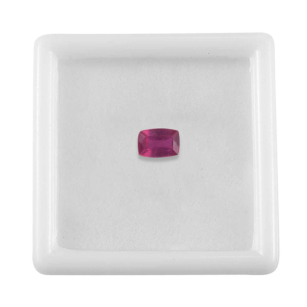 0.53 Ct. Fissure Filled Ruby Loose Gemstone in Cushion Shape 8062382 4