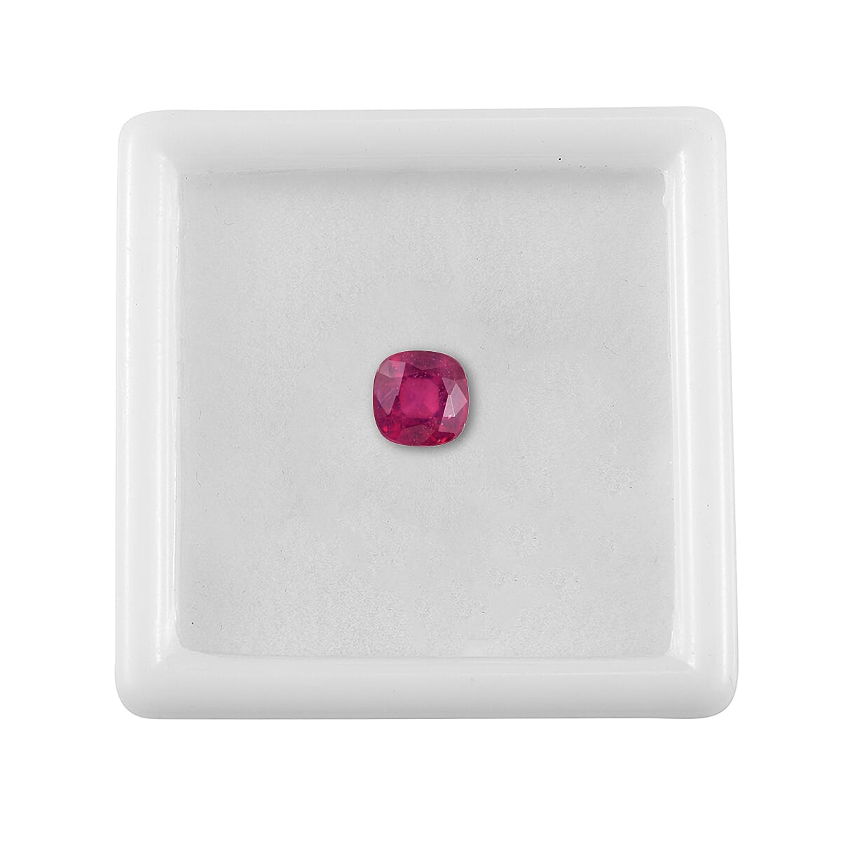 1.01 Ct. Fissure Filled Ruby Loose Gemstone in Cushion Shape 8068357 3