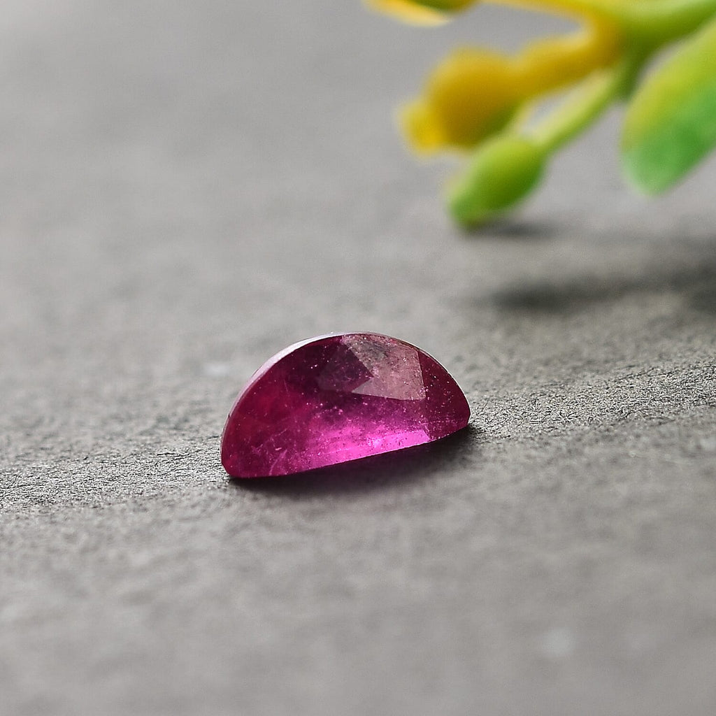 Fissure Filled Ruby D_Shape 0.58 Ct.