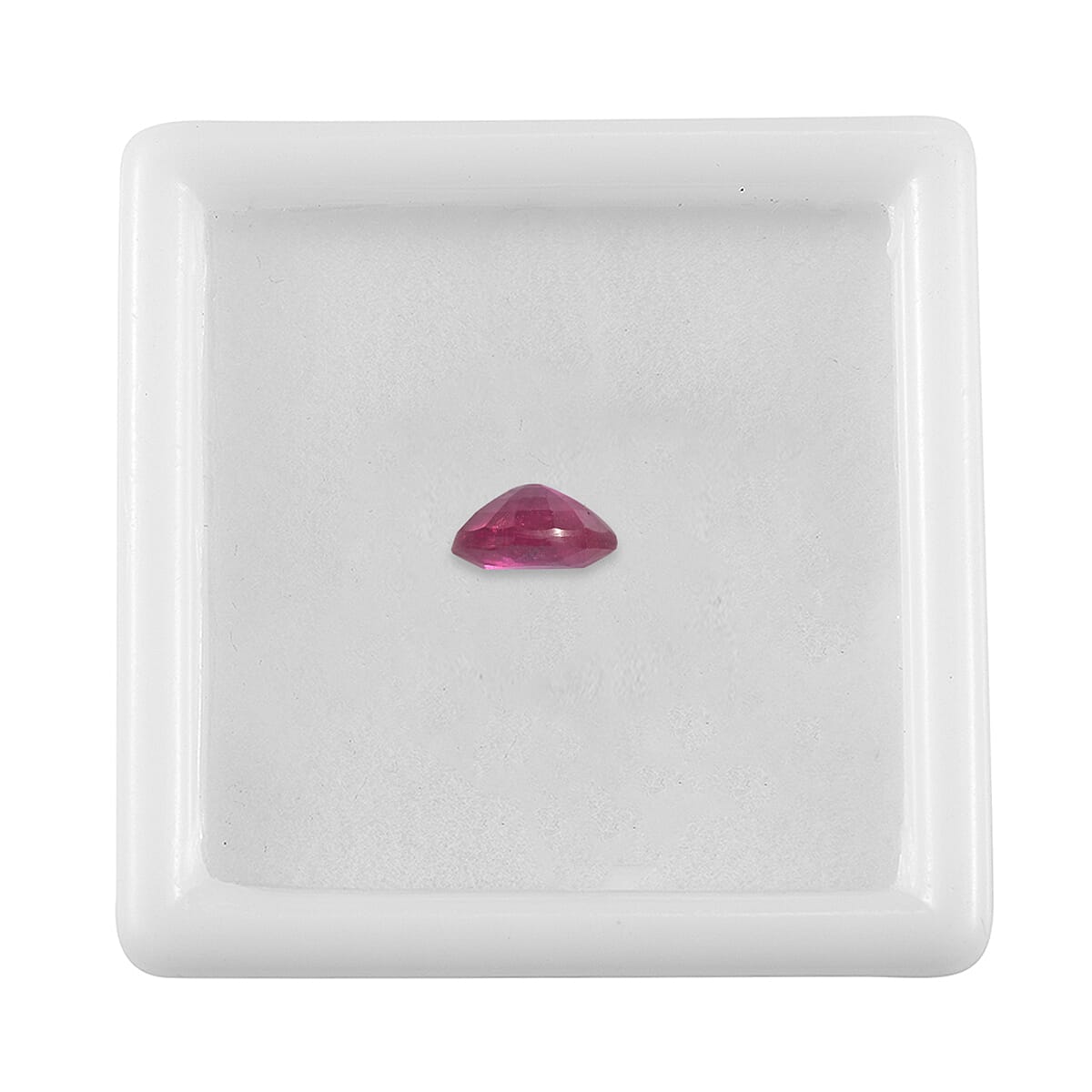 0.58 Ct. Fissure Filled Ruby Loose Gemstone in D Shape 8062383 4