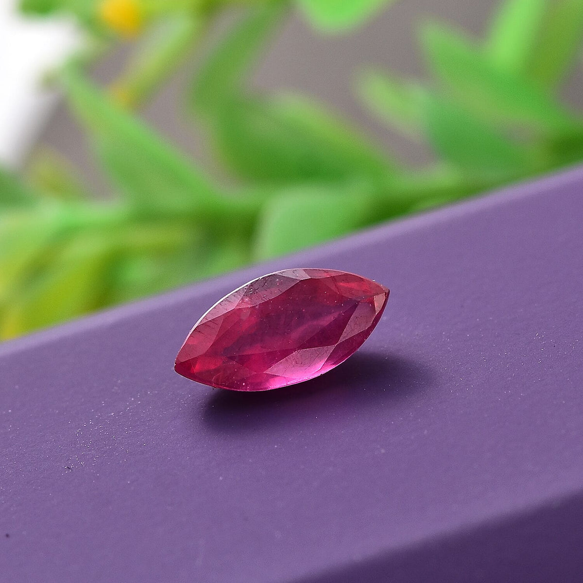 1.18 Ct. Fissure Filled Ruby Marquee Loose Gemstone 8062384 1
