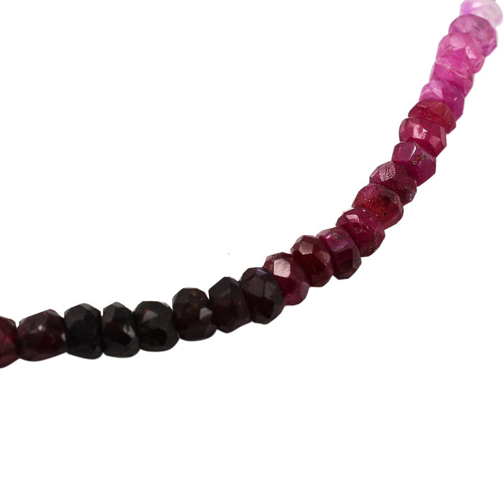 Shades of Ruby Necklace (Size - 20 with Ext.) in 18K Gold Vermeil Plated Sterling Silver 7588159 2