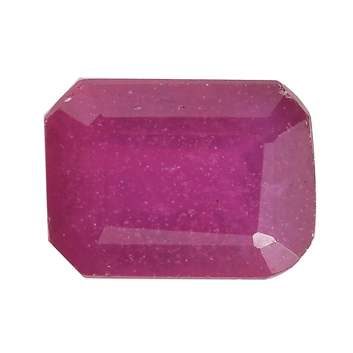Fissure Filled Ruby Octagon 7X5 mm Gemstone, 1.30 Ct 8499603 1