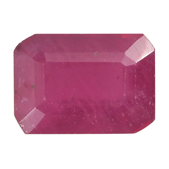 Fissure Filled Ruby Octagon 7X5 mm Gemstone, 1.38 Ct 8499659 1