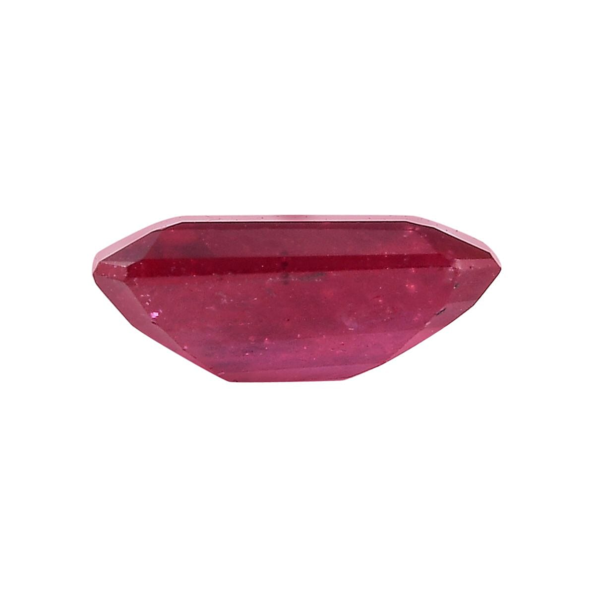 Fissure Filled Ruby Loose Gemstone in Octagon Cut (7x5 mm) 7733572 2