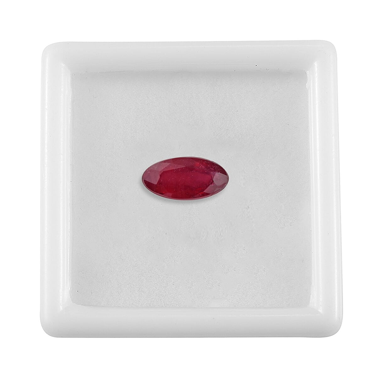 1.67 Ct. Fissure Filled Ruby Loose  in Loose Gemstone in Oval Shape 8062388 3
