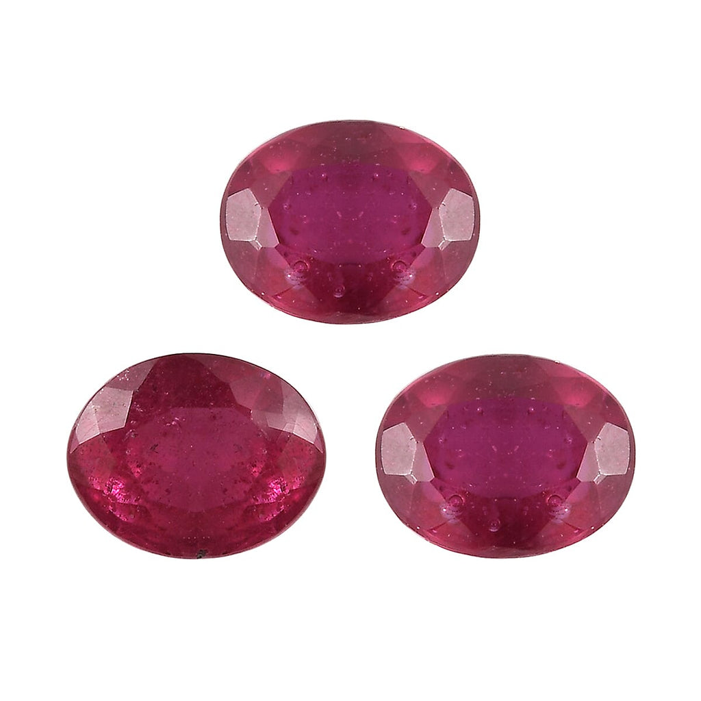 Fissure Filled Ruby Oval Shape Gemstone 1.34 Ct.