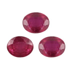Fissure Filled Ruby Oval Shape Gemstone 1.34 Ct.
