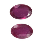 Fissure Filled Ruby Oval 6x4 mm