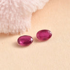Fissure Filled Ruby Oval 6x4 mm