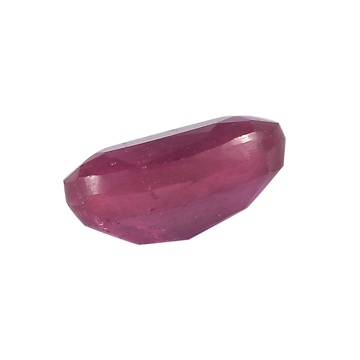 Set of 2 Fissure Filled Ruby Loose Gemstones in Oval Shape (6x4mm) 7932396 3