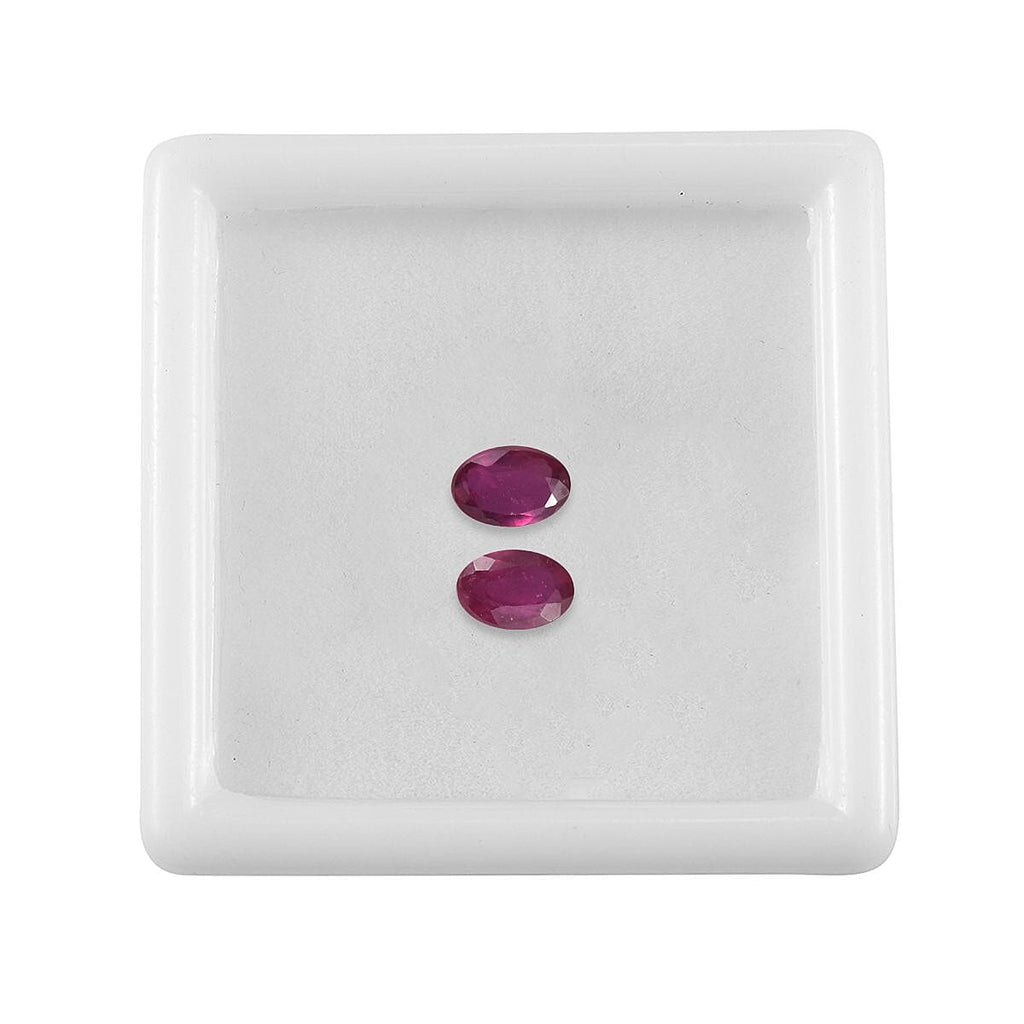 Fissure Filled Ruby Oval 6x4 mm