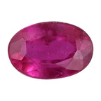 Fissure Filled Ruby Oval Gemstone 0.63 Ct.