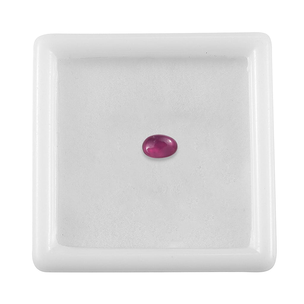 Fissure Filled Ruby Oval Gemstone 0.55 Ct.
