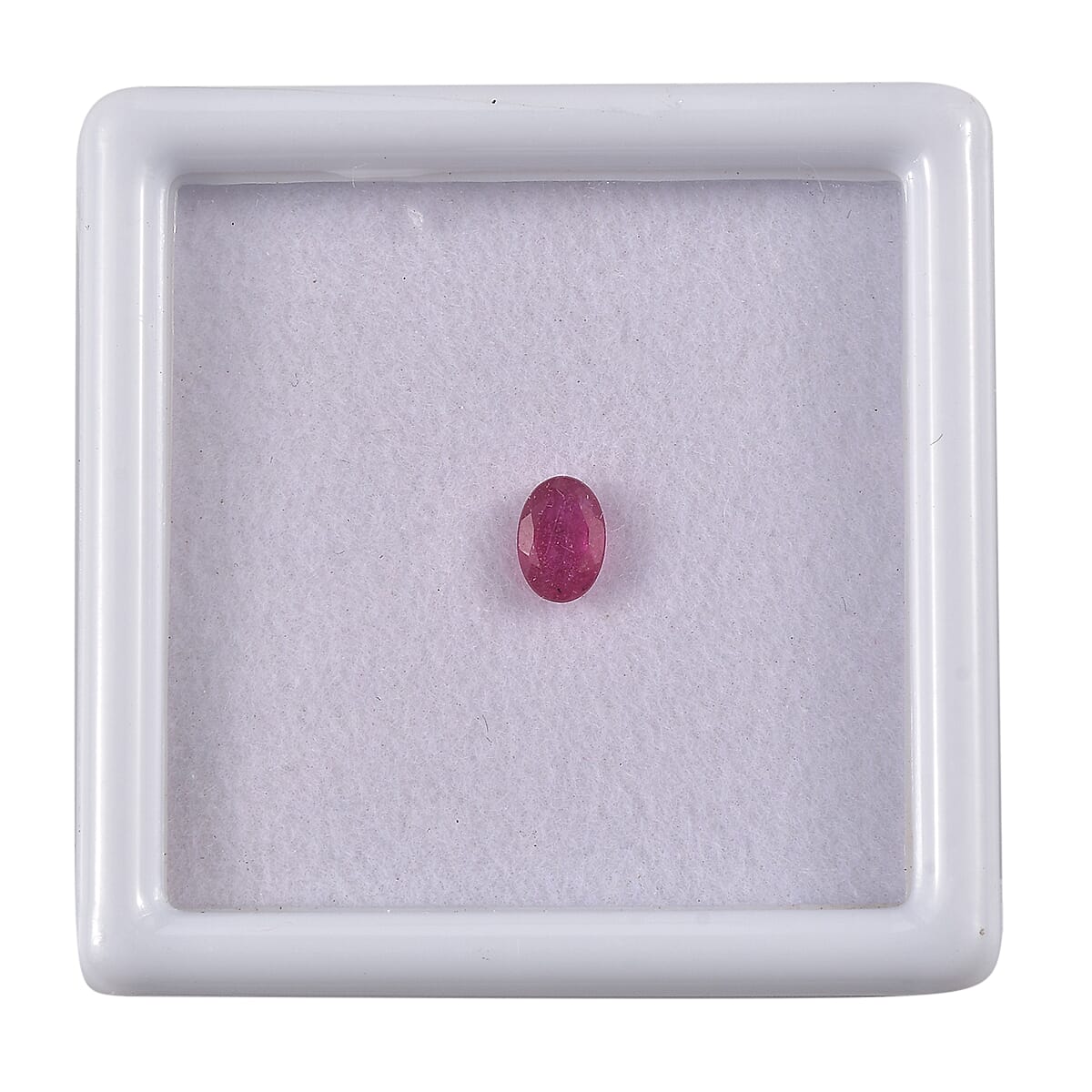0.63 Ct. Fissure Filled Ruby Loose Gemstone in Oval Shape 8074681 0