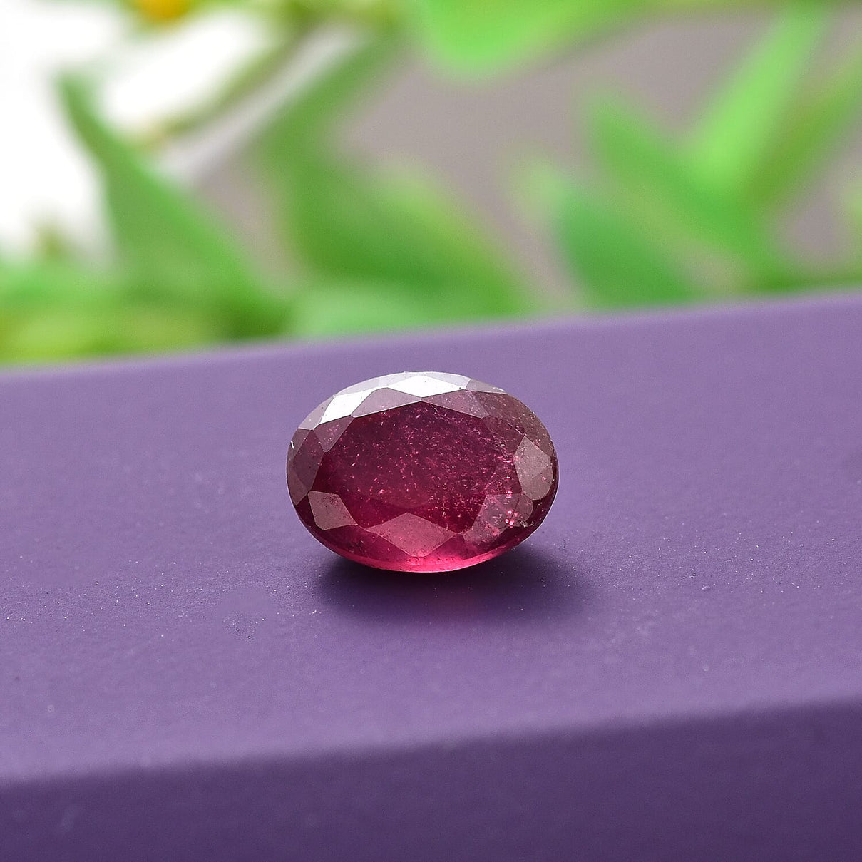 1.50 Ct. Fissure Filled Ruby Loose Gemstone in Oval Shape 8062394 1