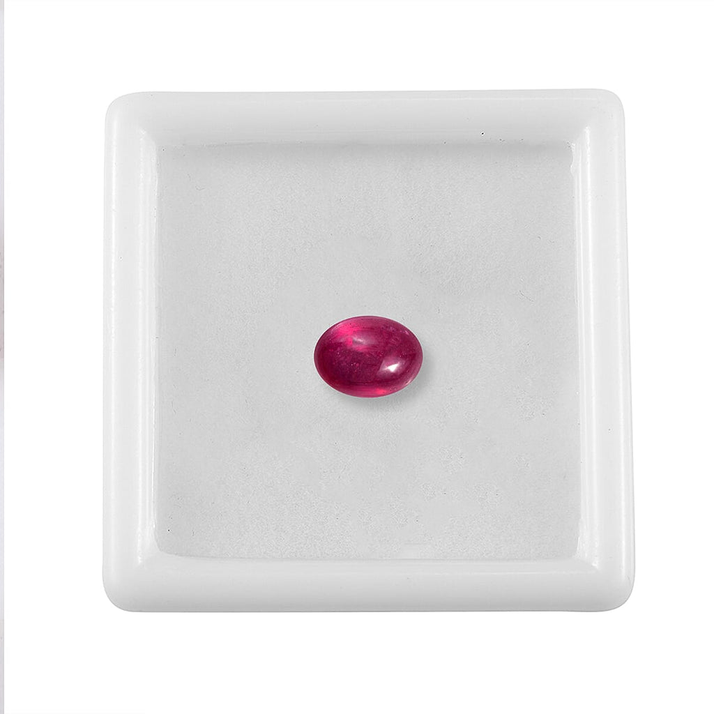 Fissure Filled Ruby Oval Gemstone 1.65 Ct.