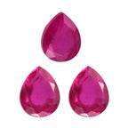 Fissure Filled Ruby Pear Gemstone 1.22 Ct.