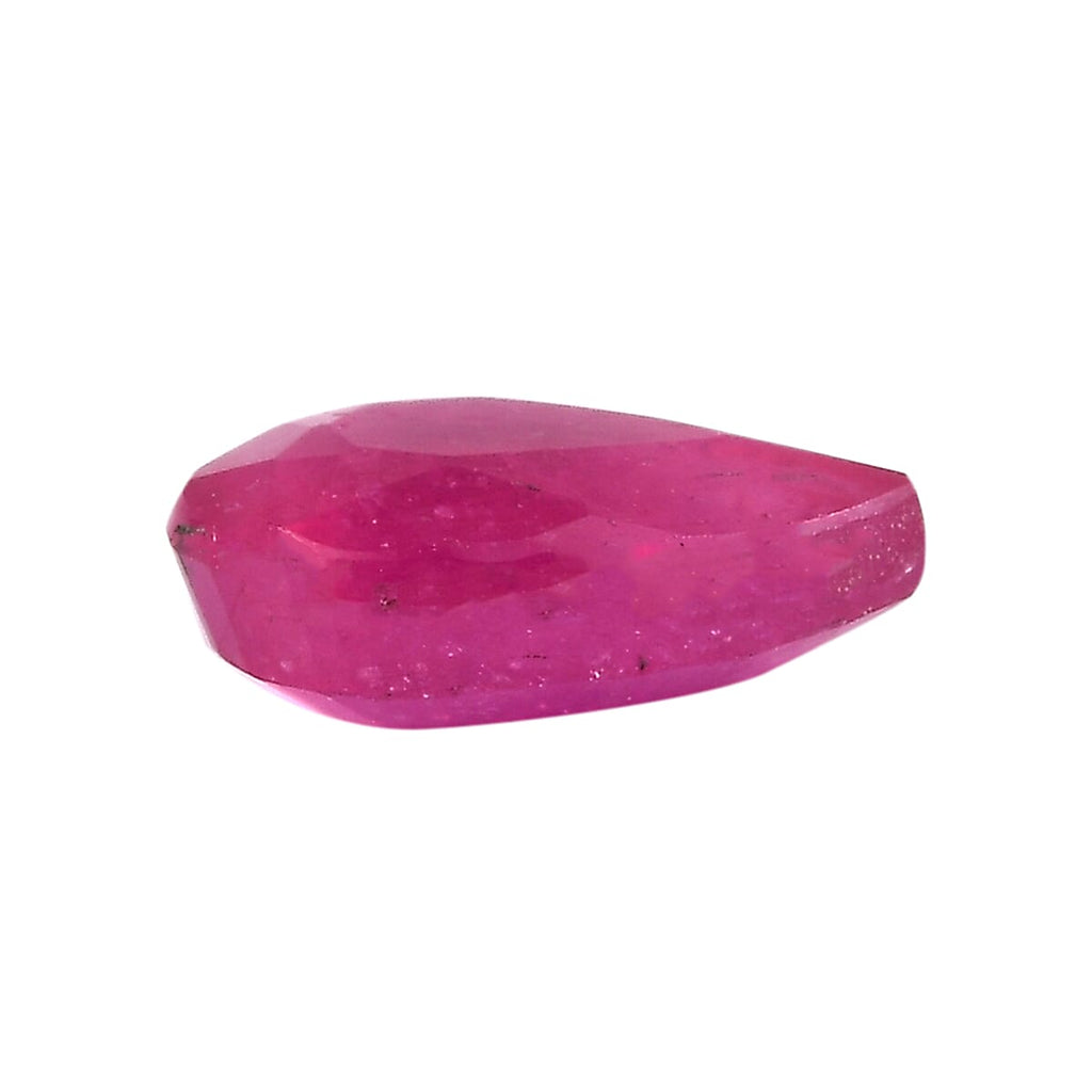 Fissure Filled Ruby Pear Gemstone 0.46 Ct.