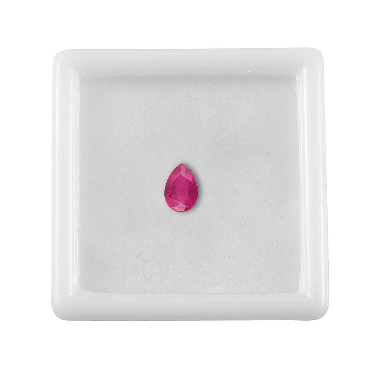 0.9 Ct. Fissure Filled Ruby Loose Gemstone in Pear Shape 8068358 4