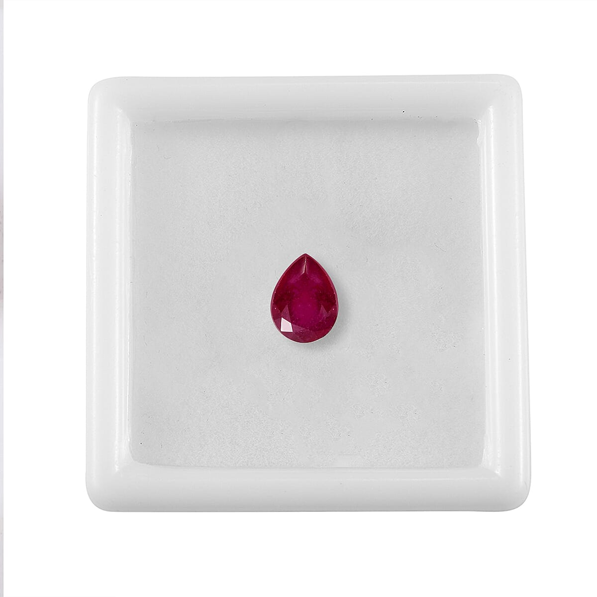 1.50 Ct. Fissure Filled Ruby Loose Gemstone in Pear Shape 8062399 3