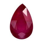 Fissure Filled Ruby Pear Gemstone 1.45 Ct.