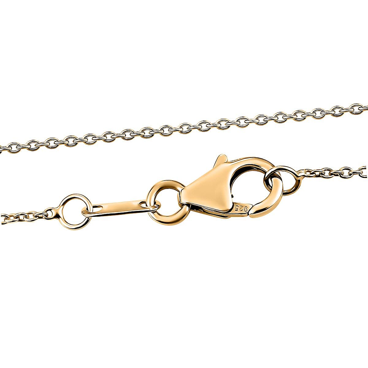 African Ruby Solitaire Pendant with Chain (Size 20) in 18K Gold Vermeil Sterling Silver 3.75 Ct. 4269796 5