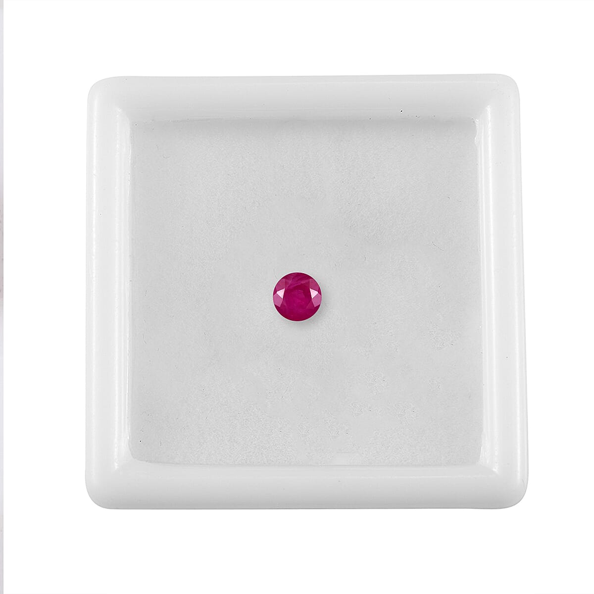 Fissure Filled Ruby Loose Gemstone in Round Shape 0.43 Ct. 8062401 3