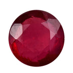 Fissure Filled Ruby Round Gemstone 0.99 Ct.