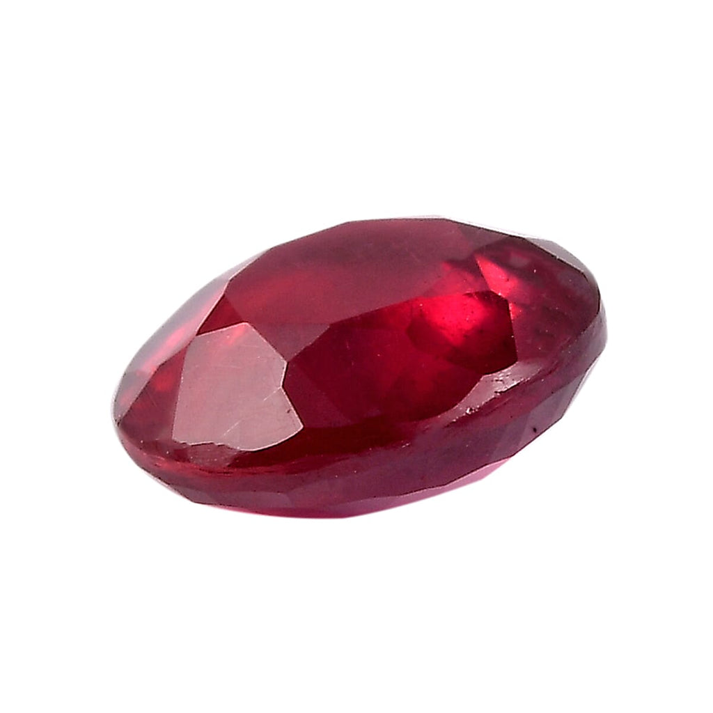 Fissure Filled Ruby Round Gemstone 0.99 Ct.