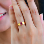 African Ruby Solitaire Ring in 14K Gold Overlay Sterling Silver 1.04 Ct