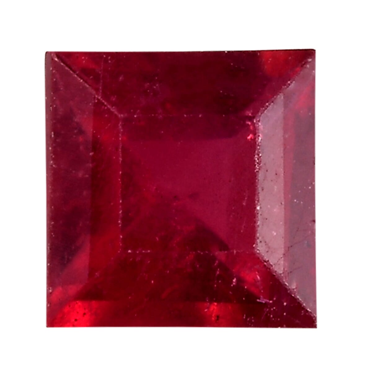 0.37 Ct. Fissure Filled Ruby Loose Gemstone in Square Shape 8062403 0