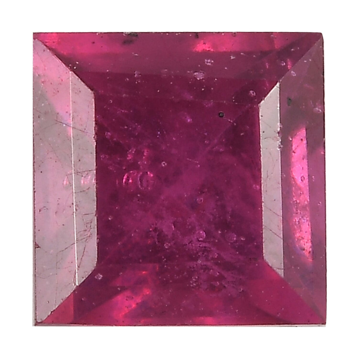 Fissure Filled Ruby Square 5 mm Gemstone, 0.90 Ct 8499662 0