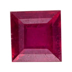 Fissure Filled Ruby Square Gemstone 0.85 Ct.