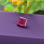 Fissure Filled Ruby Square Gemstone 0.85 Ct.