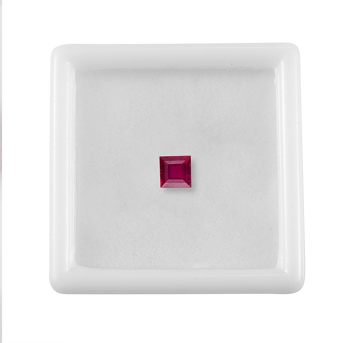 0.85 Ct. Fissure Filled Ruby Loose Gemstone in Square Shape 8062405 3