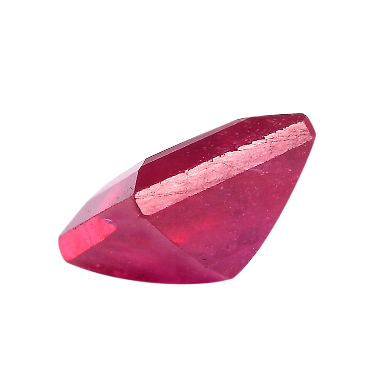 0.90 Ct. Fissure Filled Ruby Loose Gemstone in Square Shape 8062406 2