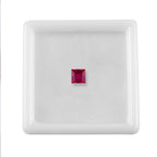 Fissure Filled Ruby Square Gemstone 0.90 Ct.