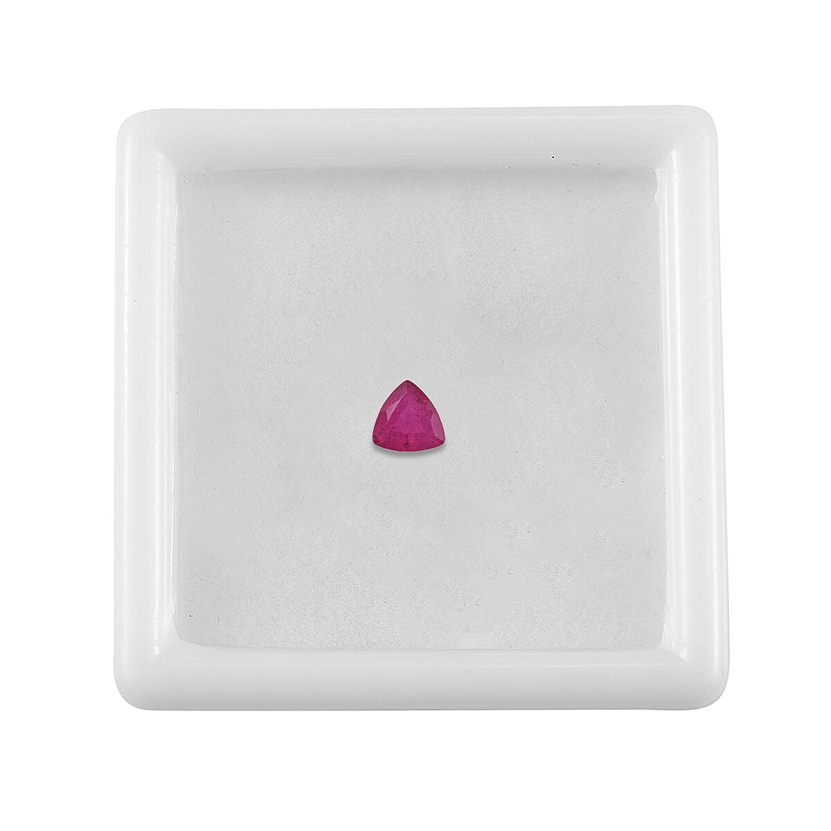 0.42 Ct. Fissure Filled Ruby Loose Gemstone in Trillion Shape 8062407 3