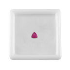 Fissure Filled Ruby Trillion Gemstone 0.42 Ct.