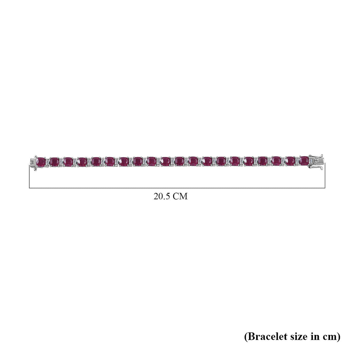 Cabo Delgado Ruby and Natural Zircon Tennis Bracelet (Size - 7.5) in Sterling Silver 7256044 5
