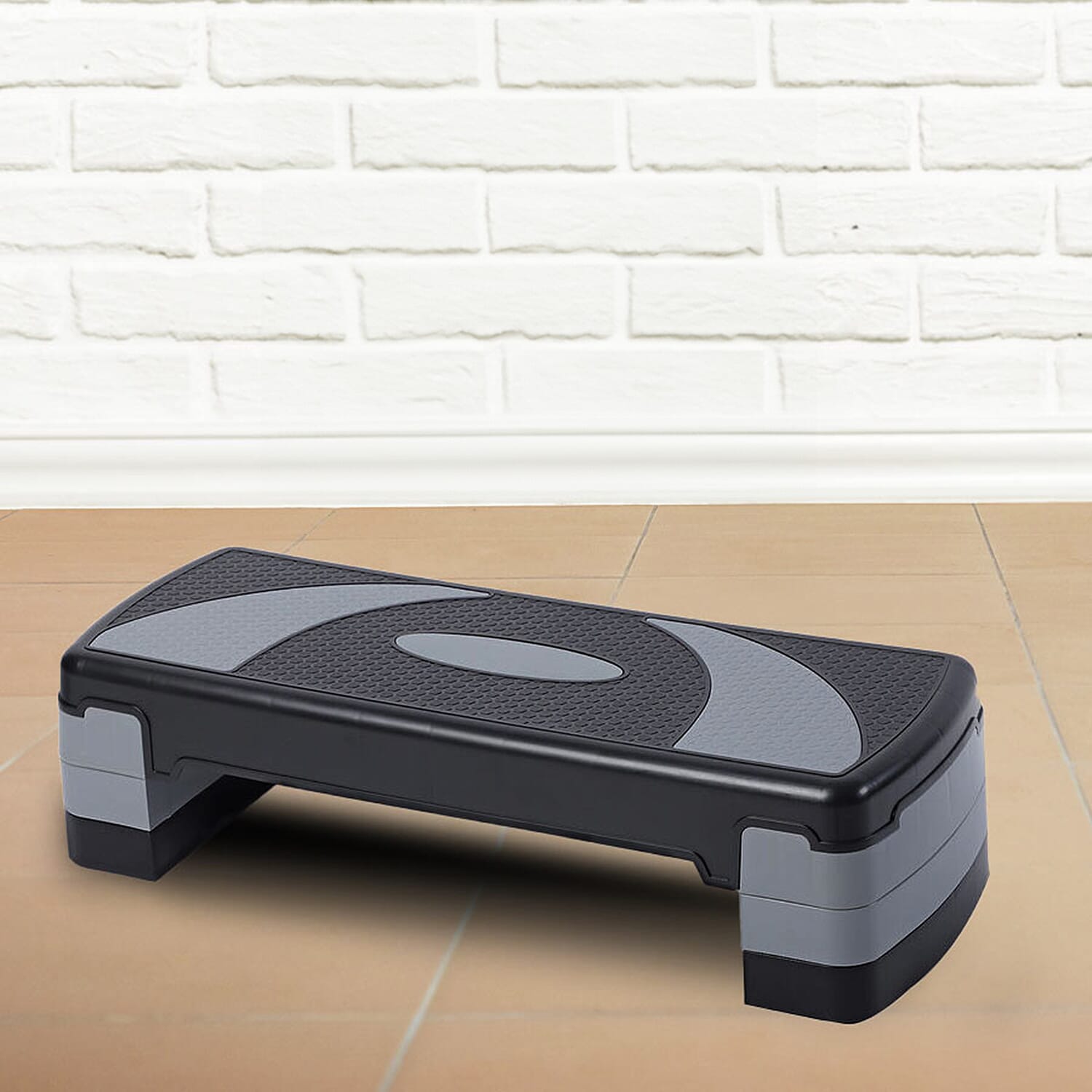 Fitness Aerobic Stepper Board- Black and Grey 6297752 0