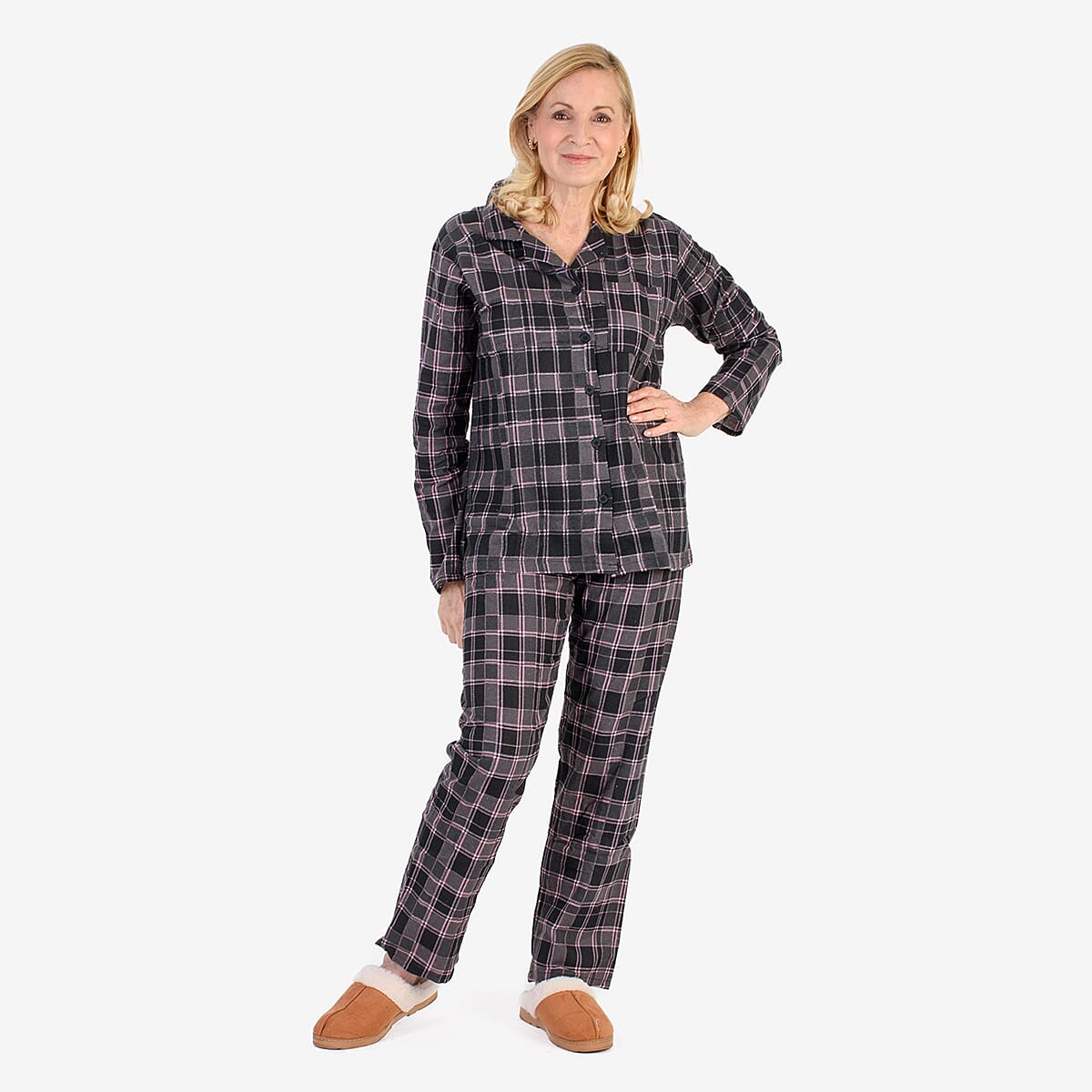 Flannel Check Loungwear  - Black &amp; Black 7975175 0