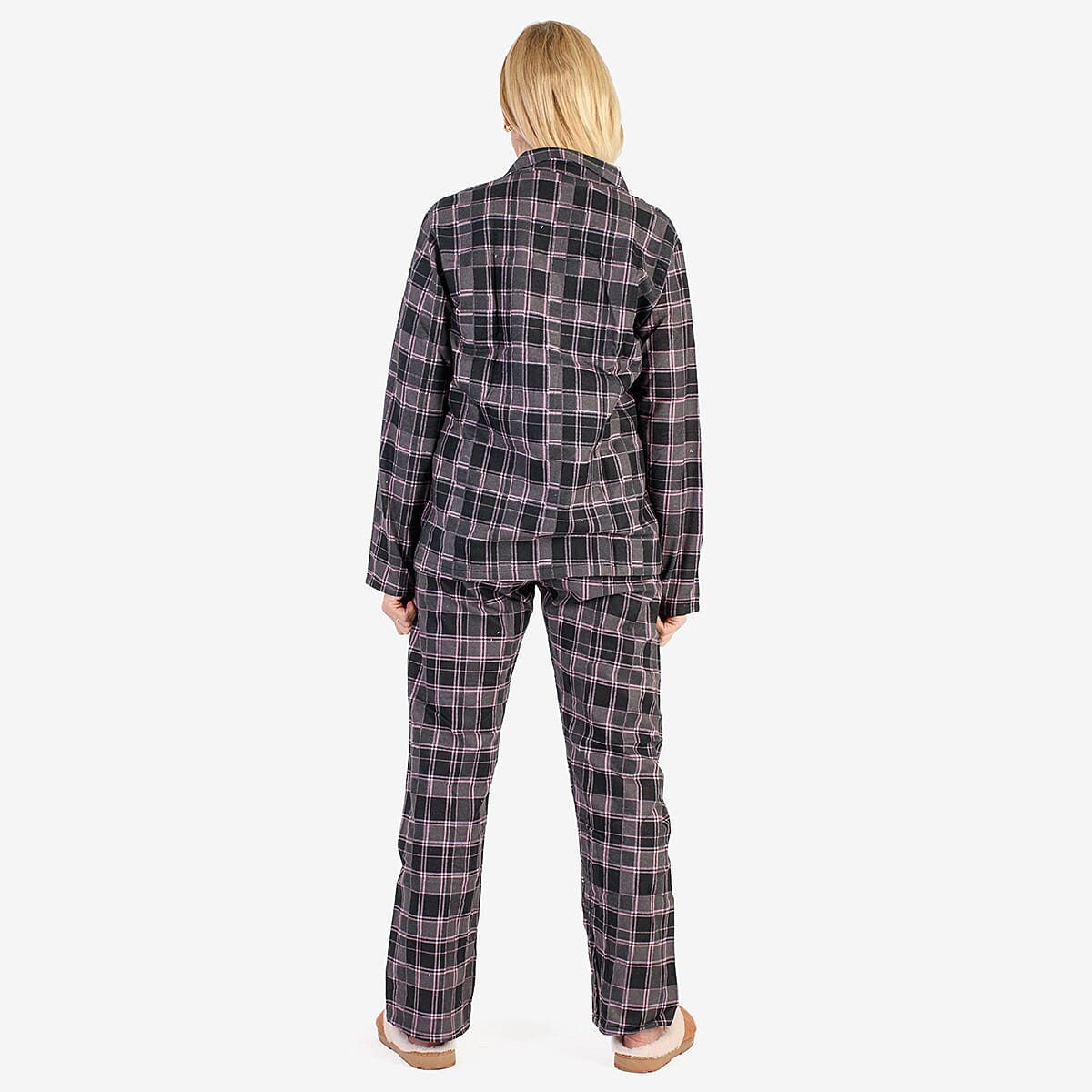 Flannel Check Loungwear  - Black &amp; Black 7975175 2