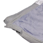 Flannel Leaf Printed Blanket - I Miss You  (King Size, 200x150 cm) - Grey